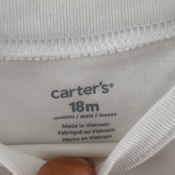 Carter's Soft White Long Sleeve Tee - Picture 3 of 3
